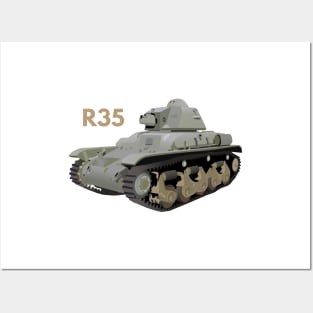 R35 WW2 French Tank Posters and Art
